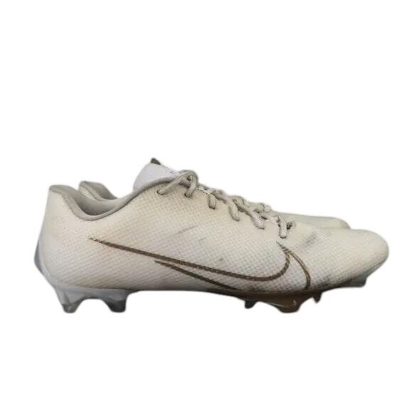 Nike Shoes Mens 13 Football Cleats Vapor Edge 360 White Gold Sport Athletic Low main image 6